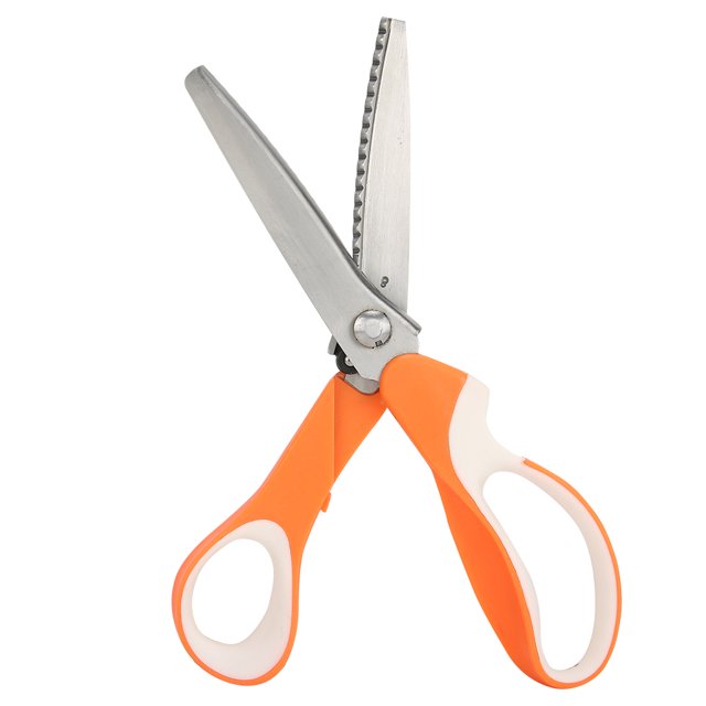 Sewing Shears, Reliable Cut Scissors, For Cross-Stitch Fabric Crafts DIY Hand-Made Cloth Paper Semi-Circular Sawtooth 5mm