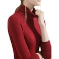 thumbnail image 3 of Sunloudy Women Base Pullover,Long Sleeve Modal Turtleneck Tops,Soft Stretchy Slim Base Layer Shirts, 3 of 8