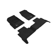 3D MAXpider Custom Fit Elegant Floor Mat (Black) for 2015-2021 GMC Canyon Crew CAB - 1ST Row 2ND Row