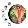 thumbnail image 4 of Naloa Cobra Snake PVC Leather Spare Tire Wheel Cover Spare Tire Cover, for Car Truck SUV Camper Trailer Universal Fit(14-17in)-14 inch, 4 of 6