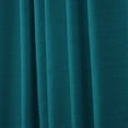 thumbnail image 2 of Nicole Miller Mellow Slub Textured Hidden Tab/Rod Pocket Top Light Filtering Curtain Panel Pair, 54"x84", Turk Teal, 2 of 7