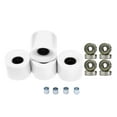 thumbnail image 1 of koolsoo Roues de Longboard et de Planche à Roulettes 78A avec 8 Pcs Roulements Entretoises Couvercle Blanc Or, 1 of 9