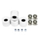 thumbnail image 1 of Ruedas de patineta longboard de 60 mm, 78 A, con rodamientos, juego de 4, ruedas de repuesto Cubierta de oro blanco, 1 of 9