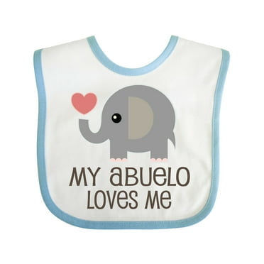 Inktastic My Abuelo Loves Me Boys or Girls Baby Bib