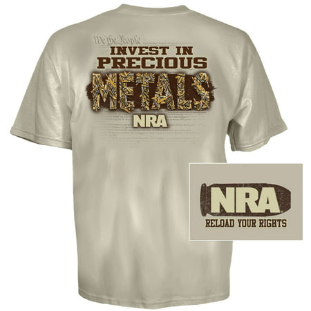 1531L NRA Invest In Precious Metals T-Shirt Large (Best Metal To Invest In)