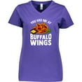 thumbnail image 3 of Inktastic Buffalo Wings Game Day Snack Women's V-Neck T-Shirt, 3 of 5