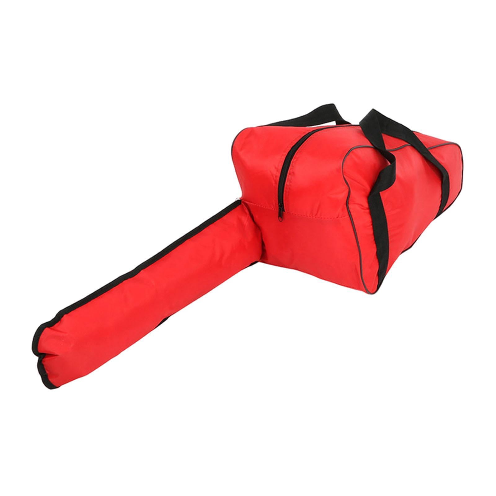 figatia Bag Saw Case Heavy Duty Full Protection with Handle Rainproof Garden Tool Holdall Bag for Travel Outdoor Red