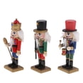 thumbnail image 1 of 3 Piezas De Adornos De Cascanueces De Madera De 5.91 Pulgadas, Figuras De Cascanueces De Madera Modelo Para Figuras De árboles De Navidad Juguetes De Sunnimix Marioneta Cascanueces Madera 15cm, 1 of 8
