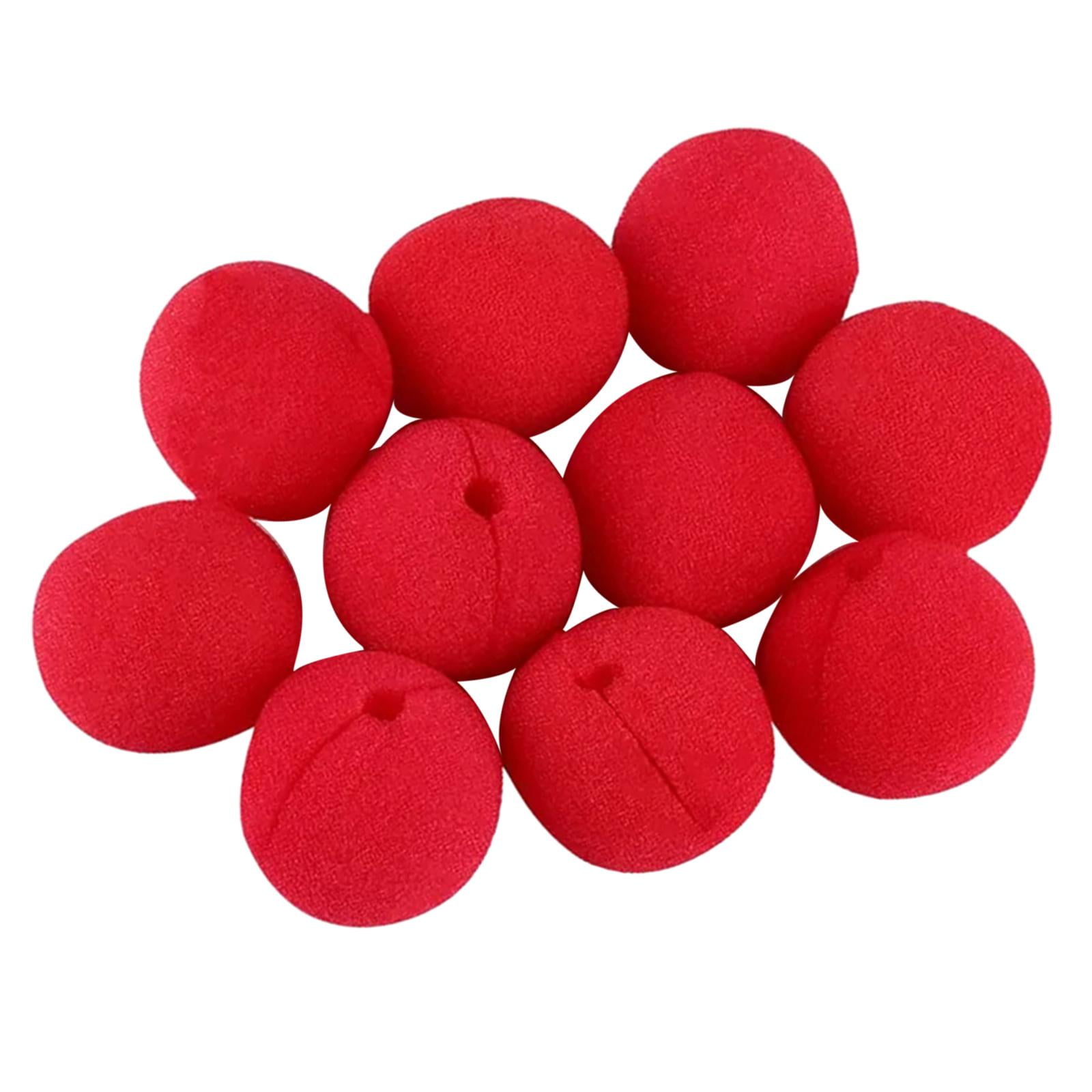 10pcs Rouge éponge Clown Nose Nez Rouge De Clown De Cirque Mousse Nez Comic Props Accessoires Fête De Magie De Noël Fête D'anniversaire Décorations De Mariage Pour Enfants Et Adultes Masquerade