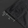 thumbnail image 4 of Hiasan Luxury Velvet Curtain with Tiebacks-Blackout Curtains for Bedroom/Living Room, Black, Rod Pocket, 52" x 84", Set of 2, 4 of 12