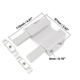 thumbnail image 2 of Double Magnetic Touch Catch Latch Long Stroke ABS White For Large Door 2Pcs, 2 of 4