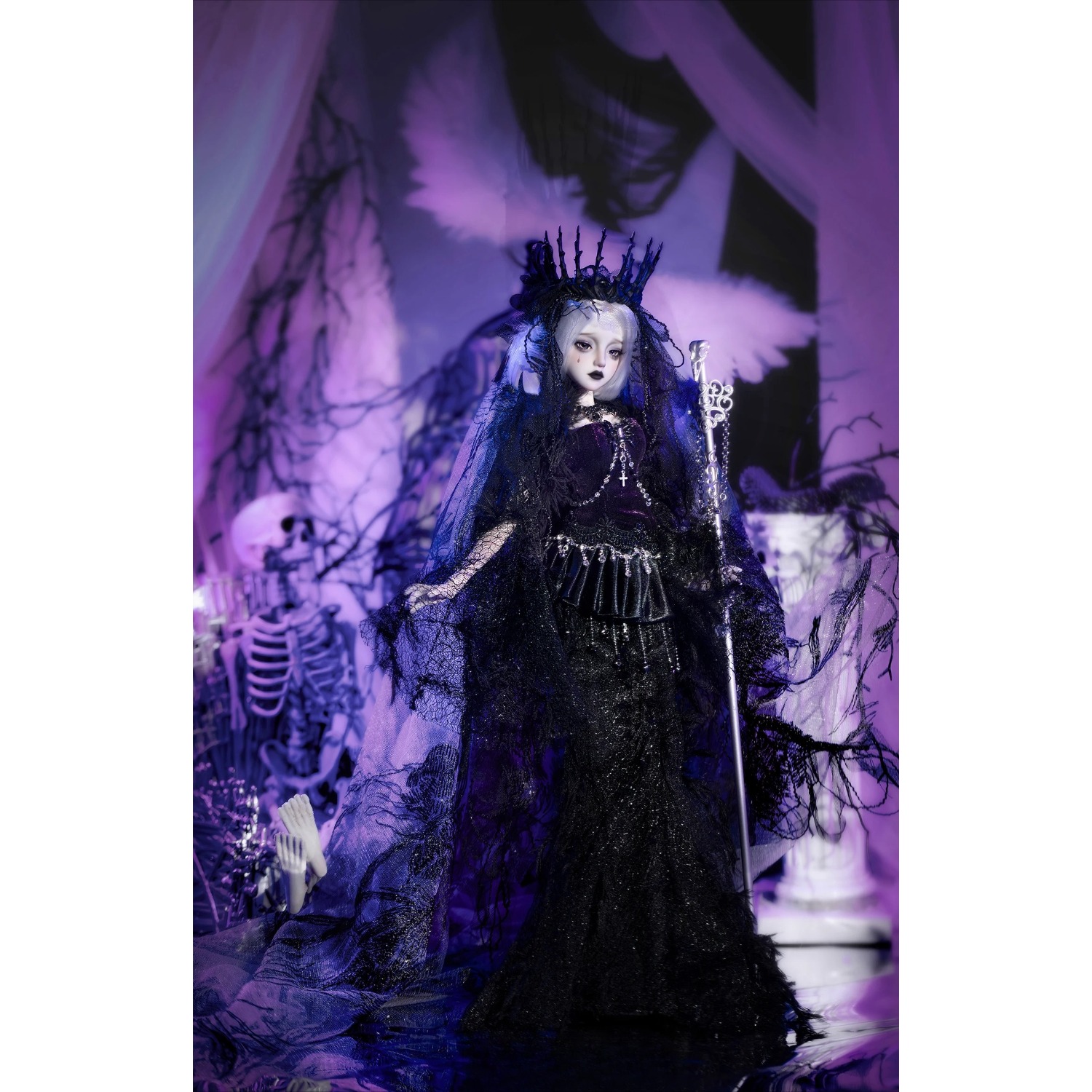 BJD Doll 1/4 Fuvera Full Set Gothic Dark Series Countess Anime