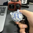 Blue and White Porcelain Teapot Lighter