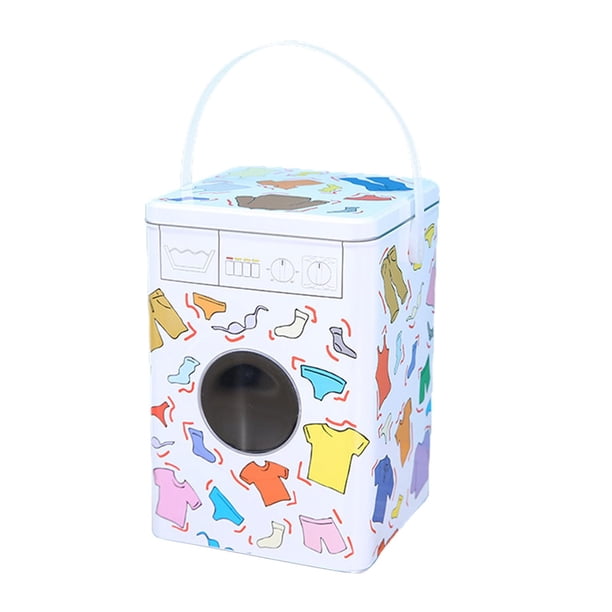 Caja de lata grande de 5L para detergente para ropa, poder de para almacenar detergente en polvo, comida para mascotas, cápsulas de café, arroz Sunnimix almacenamiento de lavado