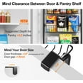 thumbnail image 3 of LazySpin Over The Doors Pantry Organizers and Storage, 8 Tier Metal Pantry Doors Organizer Rack for Kitchen, Black, 3 of 7