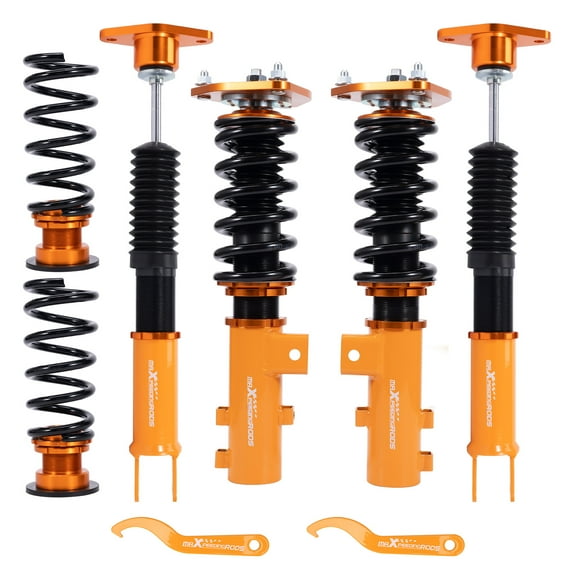 maXpeedingrods Coilovers for Kia Optima 2011 2012 2013 2014 2015, Height Adjustable Coilovers Suspension Kit Strut, Complete Assemblies Coil Spring Shock Absorber, Amortiguador Lowering Kits Gold