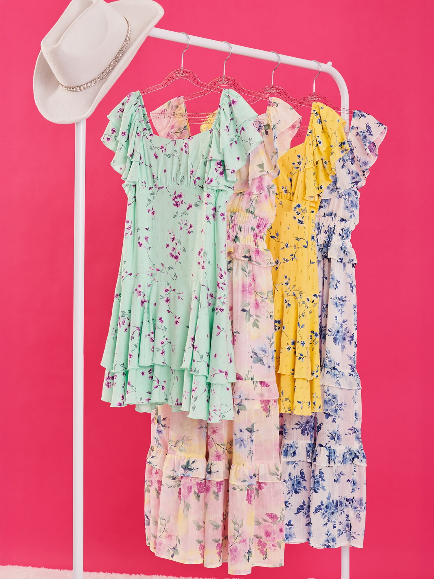 Justice Girls Flutter Sleeve Dress, Sizes XS - XLP