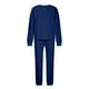 thumbnail image 4 of Trajes casuales de 2 piezas para mujer, camisetas sueltas de manga larga, pantalones largos ajustados con cuello redondo, conjuntos de sudaderas, traje Pompotops  qwe23623, 4 of 8