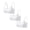 4 pack-G, variant on Big Girls Cotton Training Bra Value Pack Wireless Light Padded Teen Bras Adjustable Straps Back Closure Soft Edge Stretchy Smooth Comfort Breathable 10-14 Years