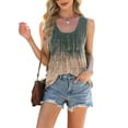 thumbnail image 6 of BadPiggies Women's Tank Tops Tie Dye Summer T Shirts Sleeveless Casual Loose Tunic Blouses, 6 of 8