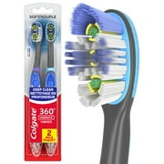 Colgate 360 Vibrate Deep Clean Battery Operated Toothbrush, 2 Pack, 1 AAA Battery Included
