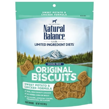 Natural Balance Pet Foods L.I.T. Original Biscuits Dog Treats Chicken & Sweet Potato, 14 oz
