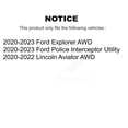 thumbnail image 2 of Kugel Front Rear Wheel Bearing & Hub Assembly Kit for Car Ford Explorer Police Interceptor Utility Lincoln Aviator - Left Right Side (Driver Passenger) K70-102036, 2 of 11