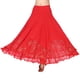 thumbnail image 1 of Falda de baile flamenco con lentejuelas full swing falda de malla vals traje rojo Sunnimix vestido de la falda de la danza de salón, 1 of 8