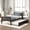 Espresso, variant on DeepRoar Twin Bed with Trundle, Wood Platform Bed Frame with Headboard and Footboard, Twin Bed Frame for Teens, Adults, Space Saving Bed Frame for Bedroom, No Box Spring Needed, Grey