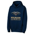 thumbnail image 2 of Youth Outerstuff Navy New Orleans Pelicans Back To The Basics Hoodie, 2 of 3