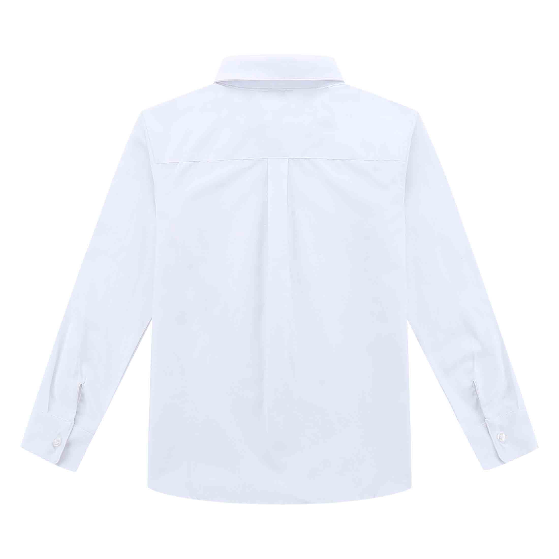 Bienzoe Boys School Uniform Long Sleeve Button Down Oxford Shirt Bienzoe Boys School Uniform Long Sleeve Button Down Oxford Shirt