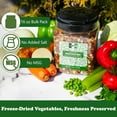 thumbnail image 4 of NPG Freeze-Dried Vegetable Mix 16 oz (1 LB), Dehydrated Veggies for Soup, Ramen, Stir Fry & Cooking, Carrots, Onions, Tomatoes, Potatoes, Bell Peppers, Celery, Peas, Cabbage & Parsley, 4 of 7