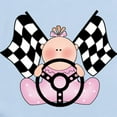 thumbnail image 2 of CafePress - Lil Race Winner Baby Girl Infant Bodysuit - Baby Light Bodysuit, Size Newborn - 24 Months, 2 of 4