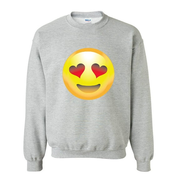 Artix - Mens Sweatshirts and Hoodies, up to Size 5XL - Emoji Heart-Shaped Eyes