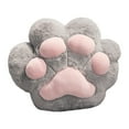 thumbnail image 1 of Cojín con forma de pata de gato, manta con forma de pata de gato, cojín decorativo con forma de pata de gato, regalo de cumpleaños, cojín de oficina, sofá Gris, 1 of 9