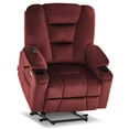 thumbnail image 6 of MCombo 27.2'' Extra Wide Seat Power Lift Recliner Chair for Short People, Fabric R7561 (Burgundy, Small-Wide), 6 of 9
