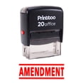 thumbnail image 2 of Printtoo Rubber Stamp AMENDMENT Self Inking Office Stationary Stamp-Red, 2 of 2