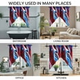 thumbnail image 3 of Red Blue Marble Swag Curtains for Kitchen/Bedroom/Living Room, Modern Abstract Art Fluid Marble Scalloped Curtains 63 Inch Long, Rod Pocket Window Swag Topper Curtains Valances 2 Panels Set 36"x63", 3 of 8
