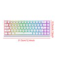 thumbnail image 2 of Teclado magnético con cable Teclado 0.01 mm Rapid Trigg (ACE68-White), 2 of 8