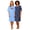 Evening Blue Home, variant on Plus Size 2-Pack Short-Sleeve Sleepshirt