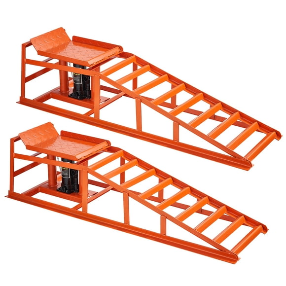 VEVOR Hydraulic Car Ramps, 2 PCS 11000 lbs 5T, 10-14.2 Inch Lift Height, Heavy Duty Hydraulic Vehicle Ramps, Portable Car Lifts for Home Garage Maintenance and Oil Changes, Truck Vehicle Auto Repair