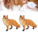 thumbnail image 4 of Toy de Modelo Fox, Herramienta de Aprendizaje Decoración del Hogar Fox Figura 2pcs Toy Educational Toy Pvc para el Hogar, 4 of 7