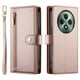 thumbnail image 2 of Funda de cartera GANGXUN para OPPO Reno 12F - Diseño de cuero premium, 9 ranuras para tarjetas, 2 of 6