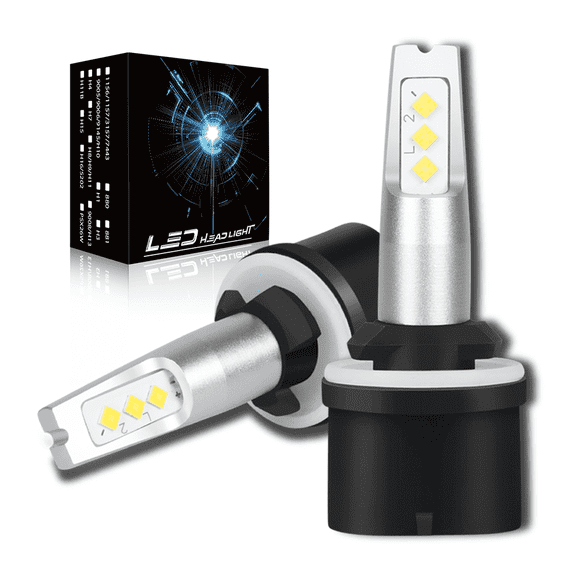 WVKVII 880 LED Fog Light Bulbs Kit for Dodge Dakota 1999-2003 White 6000K Pack of 2