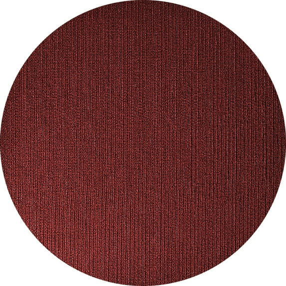 Ahgly Company Indoor Round Oriental Red Industrial Area Rugs, 6' Round
