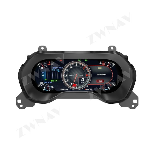 ZWNAV Tableau de Bord Numérique LCD 12.3 Pouces pour Chevrolet Camaro 2015-2023 Unité Centrale d'Instruments Écran de Compteur