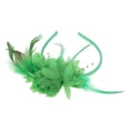thumbnail image 5 of Ofertas Únicas 1 Pc Diadema Flores Plumas Accesorios para el Cabello para Mujeres Verde, 5 of 5
