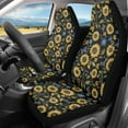 thumbnail image 2 of ZIATUBLE Sunflower Butterfly Car Seat Covers for Women Washable Front Seat Covers Full Set of 2 Comfortable Auto Protectors for Most Cars Car Accessories for Interior Decoration, 2 of 7