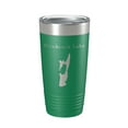 thumbnail image 1 of Hitchcock Lake Map Tumbler Travel Mug Insulated Laser Engraved Coffee Cup Connecticut 20 oz Green, 1 of 1