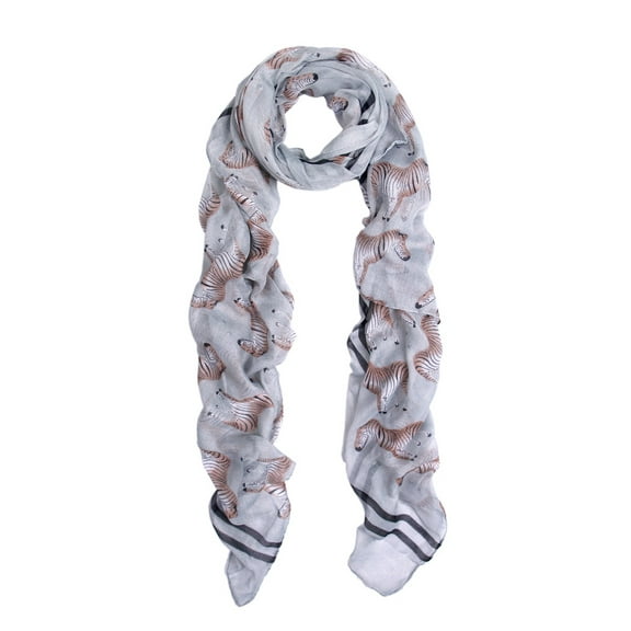 Premium Zebra Animal Print Scarf